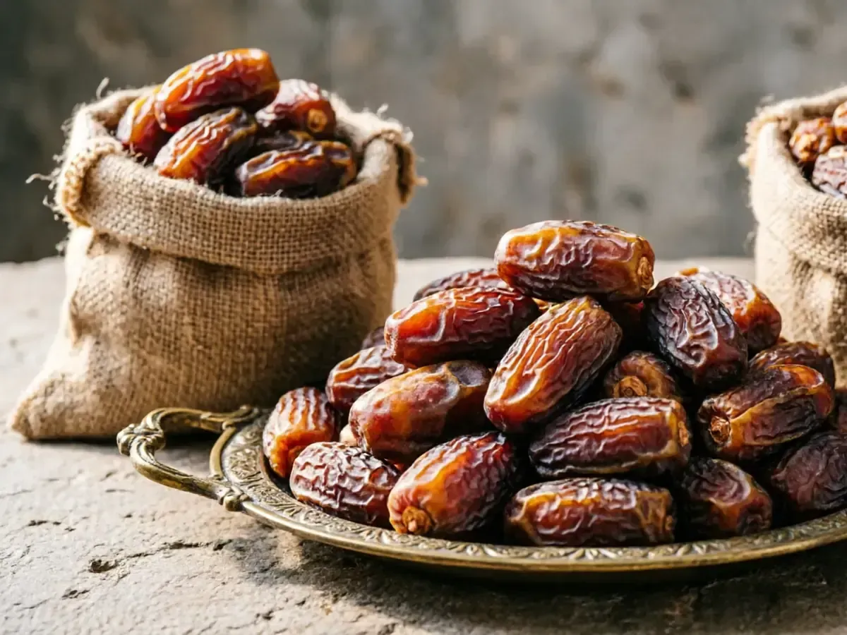 Premium Egyptian Dates for Bulk Export Premium Egyptian dates displayed in bulk-ready export presentation